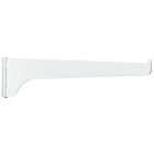 Knape & Vogt 180 Series 12 In. White Steel Regular-Duty Single-Slot Shelf Bracket Image 1