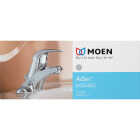Moen Adler 1-Handle Lever Centerset Bathroom Faucet with Pop-Up, Chrome Image 3