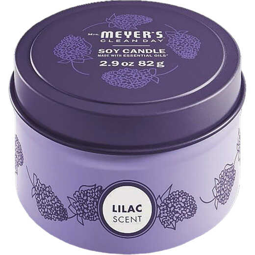 Mrs. Meyer's Clean Day 2.9 Oz. Lilac Small Tin Soy Candle