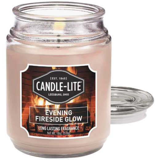 Candle-Lite 18 Oz. Everyday Evening Fireside Glow Jar Candle
