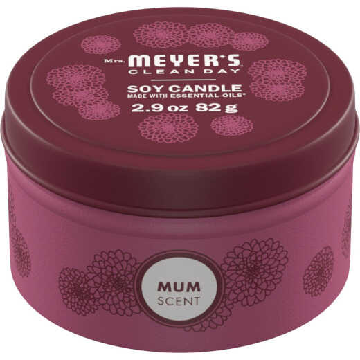 Mrs. Meyer's Clean Day 2.9 Oz. Mum Small Tin Fall Soy Candle