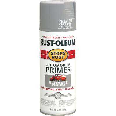 Rust-Oleum Stops Rust Light Gray 12 Oz. Spray Automotive Paint Primer